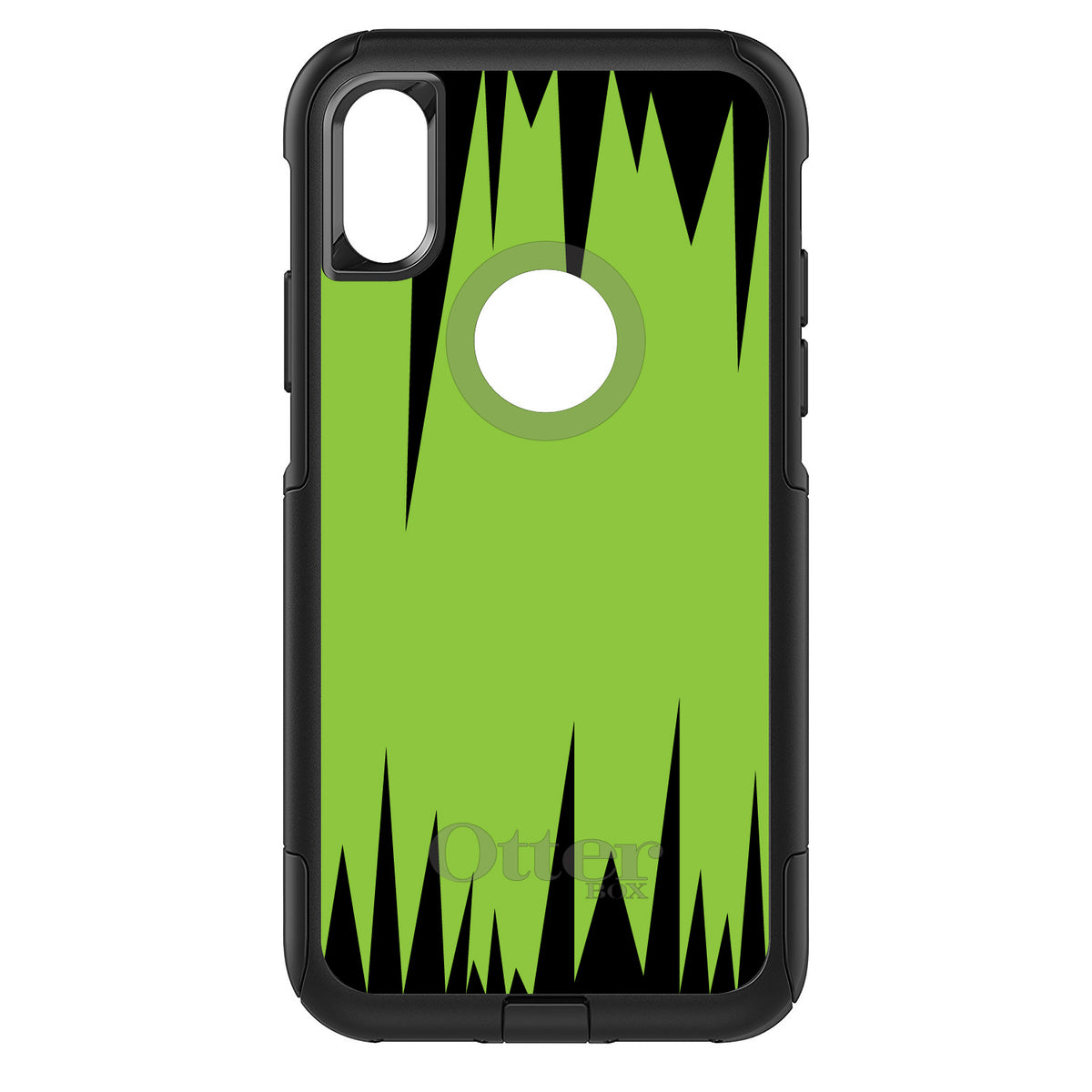 Lime Green Black Spikes OtterBox Commuter Case for iPhone & Galaxy, view 3