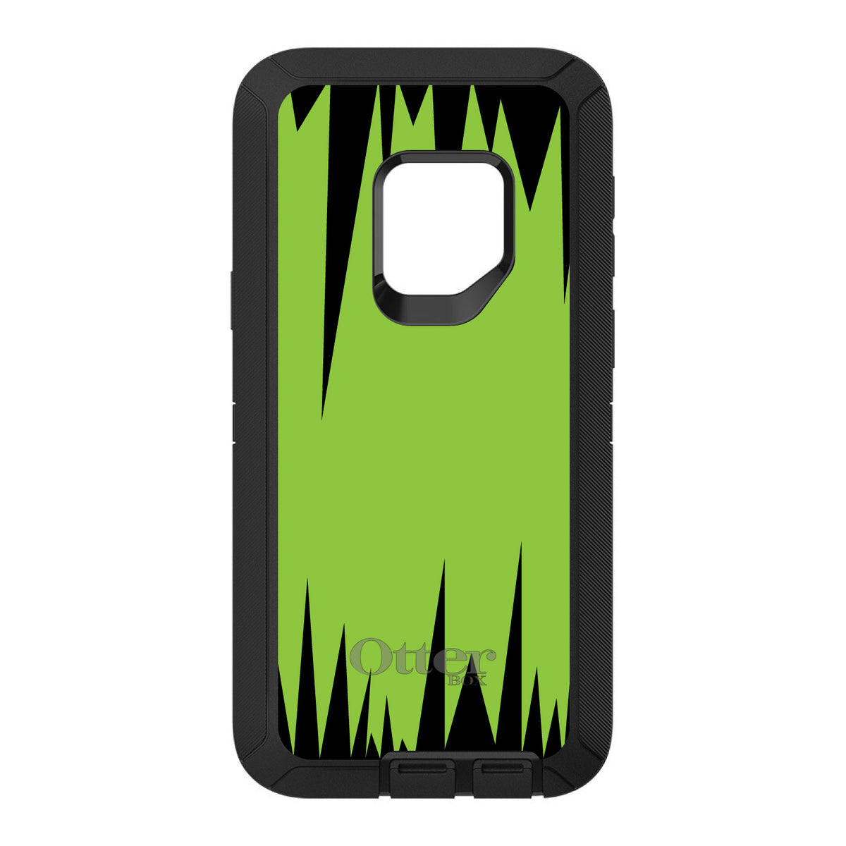 Lime Green Black Spikes OtterBox Defender Case for iPhone & Galaxy, view 11