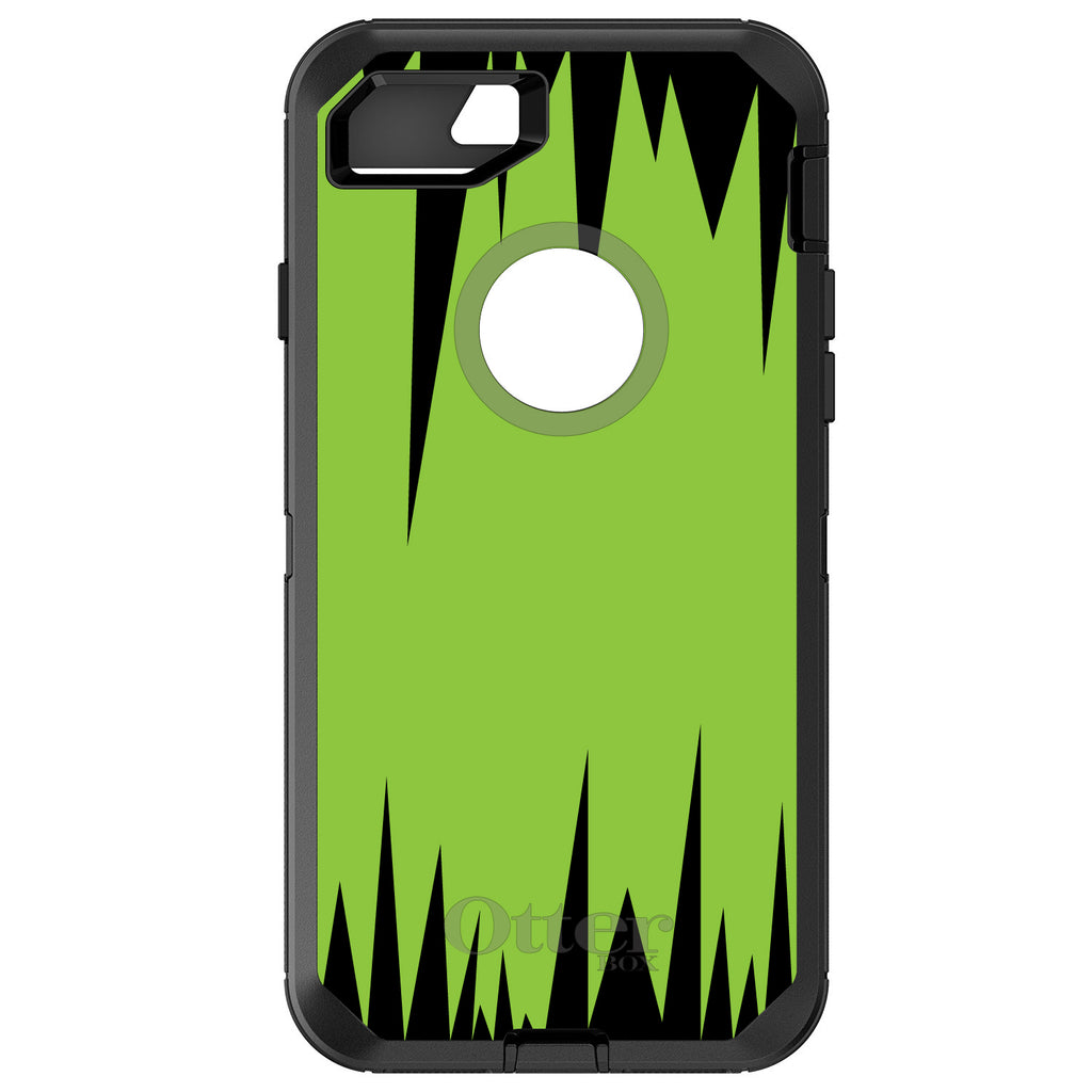Lime Green Black Spikes OtterBox Defender Case for iPhone & Galaxy