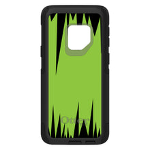 DistinctInk™ OtterBox Commuter Series Case for Apple iPhone or Samsung Galaxy - Lime Green Black Spikes