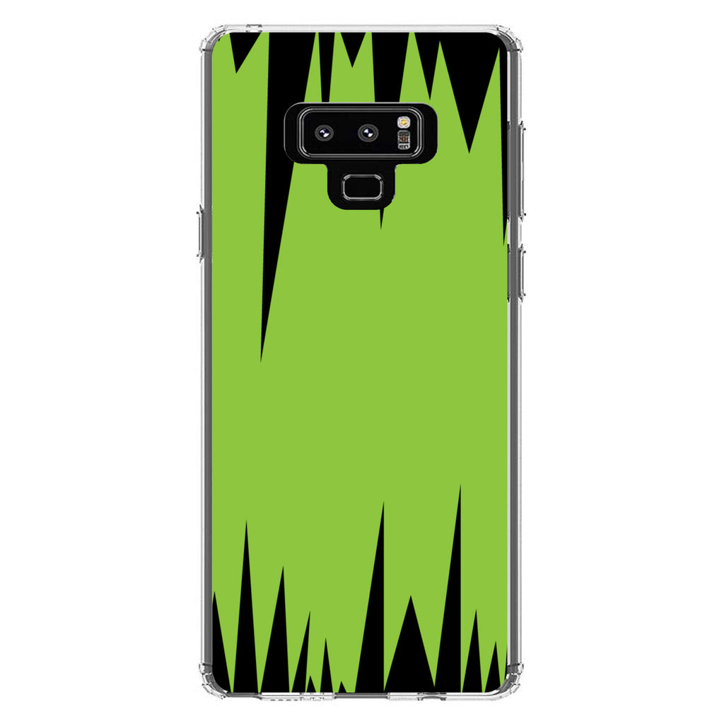 Lime Green Black Spikes Clear Shockproof iPhone Case, view 11