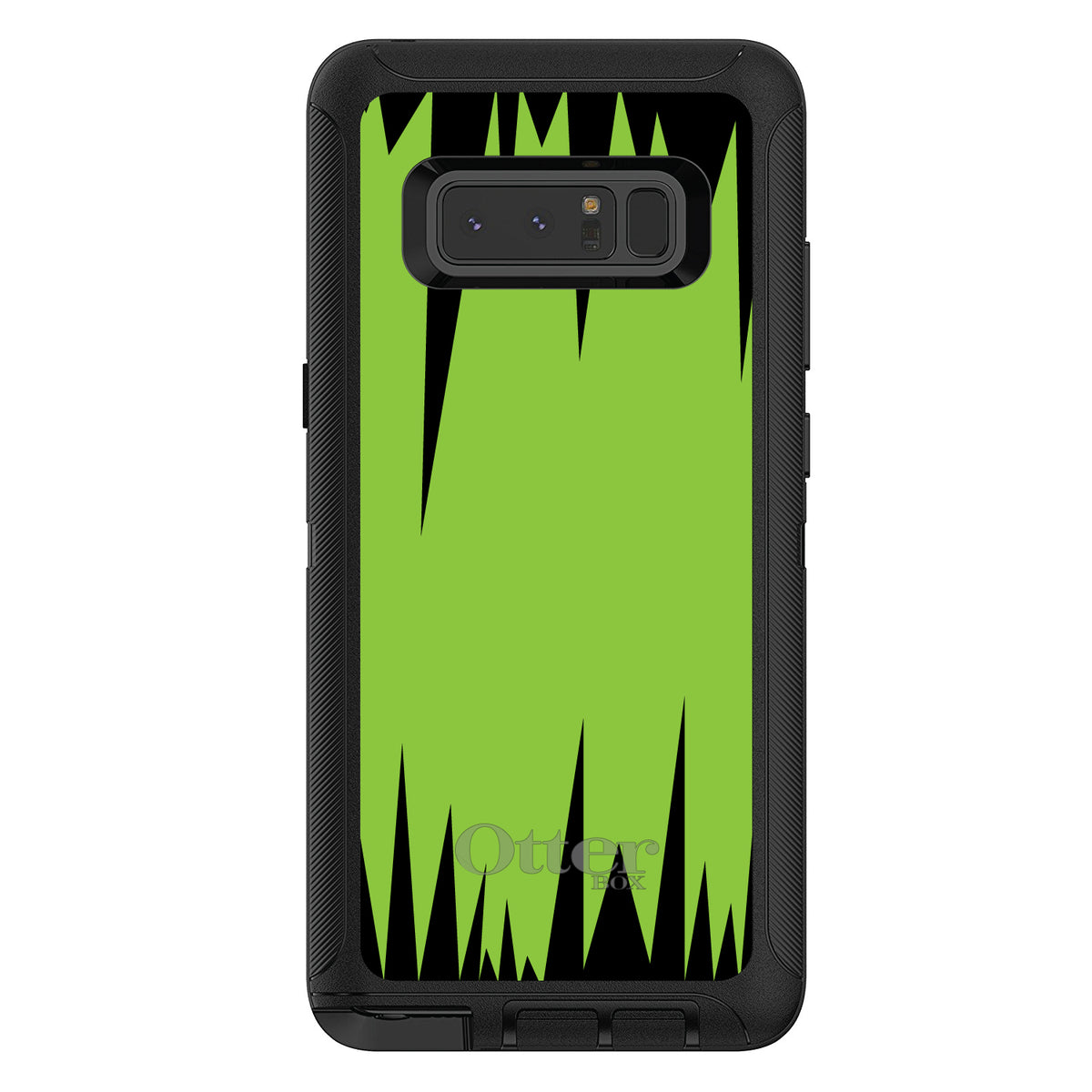 Lime Green Black Spikes OtterBox Defender Case for iPhone & Galaxy, view 17