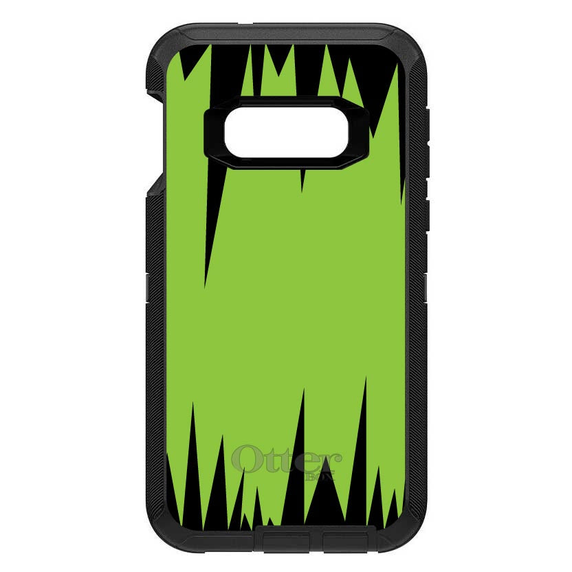 Lime Green Black Spikes OtterBox Defender Case for iPhone & Galaxy, view 10
