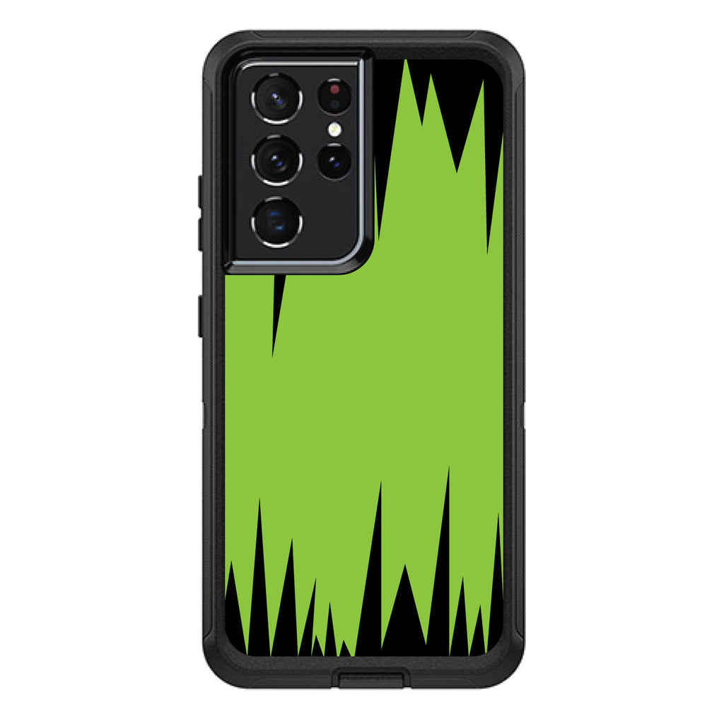 Lime Green Black Spikes OtterBox Defender Case for iPhone & Galaxy, view 7