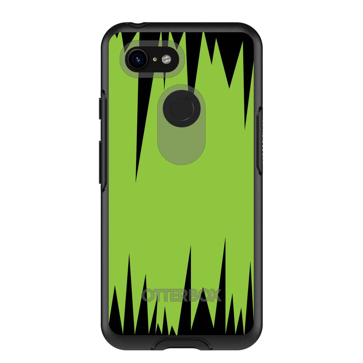 Lime Green Black Spikes OtterBox Symmetry Case for iPhone & Galaxy, view 15