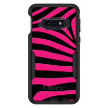 DistinctInk™ OtterBox Commuter Series Case for Apple iPhone or Samsung Galaxy - Black Hot Pink Zebra Skin Stripes