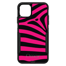 DistinctInk™ OtterBox Commuter Series Case for Apple iPhone or Samsung Galaxy - Black Hot Pink Zebra Skin Stripes