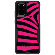 DistinctInk™ OtterBox Commuter Series Case for Apple iPhone or Samsung Galaxy - Black Hot Pink Zebra Skin Stripes
