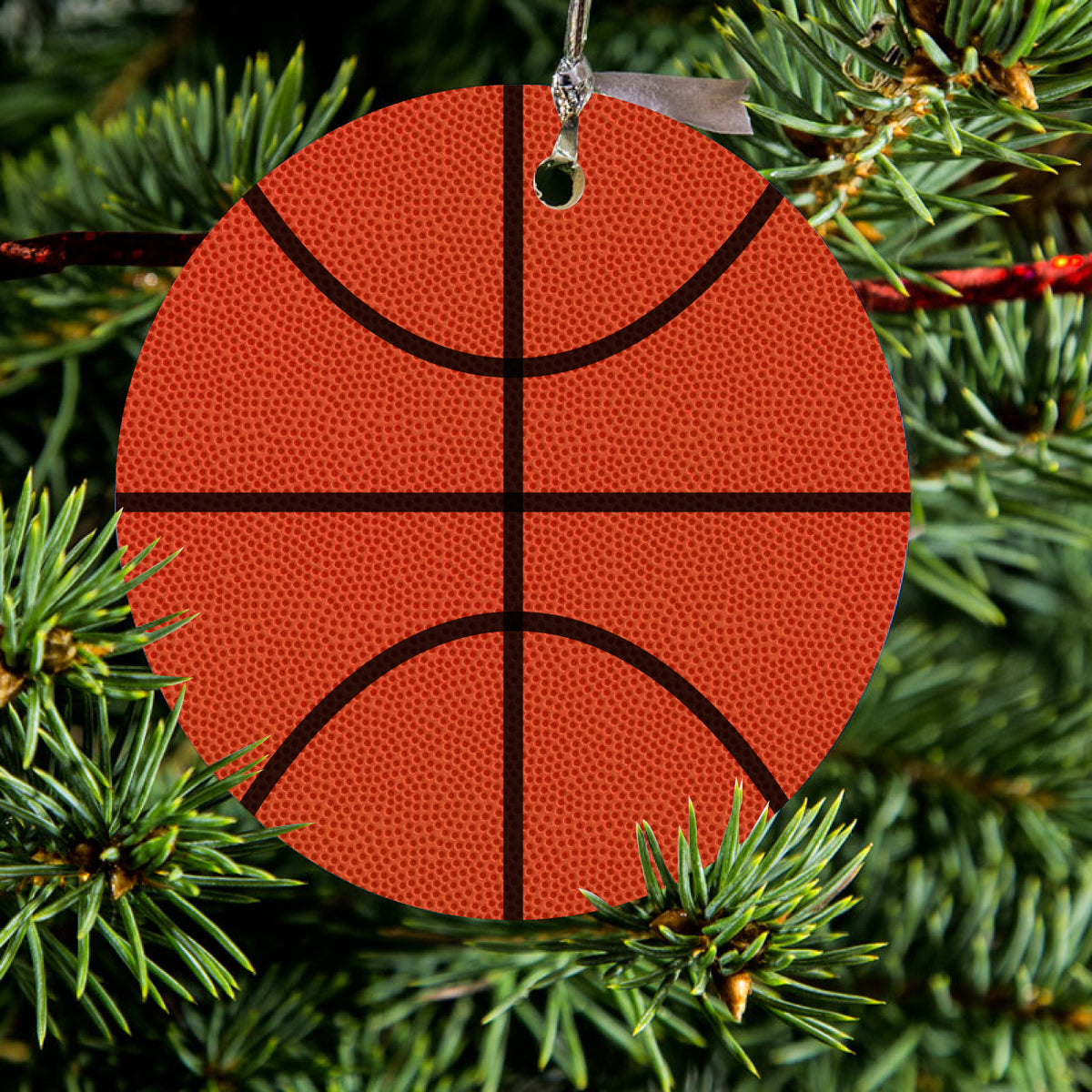 Basketball Drawing Ceramic Ornament, view 2