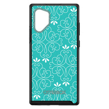 DistinctInk™ OtterBox Symmetry Series Case for Apple iPhone / Samsung Galaxy / Google Pixel - Teal White Floral