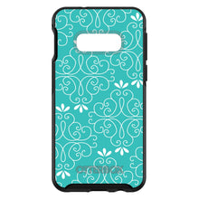 DistinctInk™ OtterBox Symmetry Series Case for Apple iPhone / Samsung Galaxy / Google Pixel - Teal White Floral