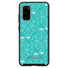 DistinctInk™ OtterBox Symmetry Series Case for Apple iPhone / Samsung Galaxy / Google Pixel - Teal White Floral
