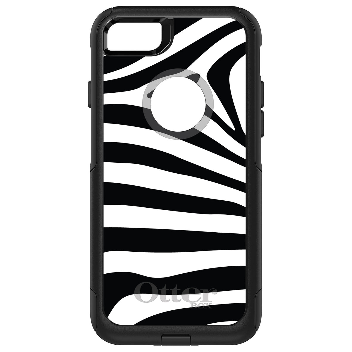 Black White Zebra Skin Stripes OtterBox Commuter Case for iPhone & Galaxy