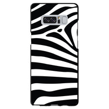 DistinctInk® Hard Plastic Snap-On Case for Apple iPhone or Samsung Galaxy - Black White Zebra Skin Stripes