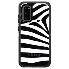 DistinctInk™ OtterBox Defender Series Case for Apple iPhone / Samsung Galaxy / Google Pixel - Black White Zebra Skin Stripes