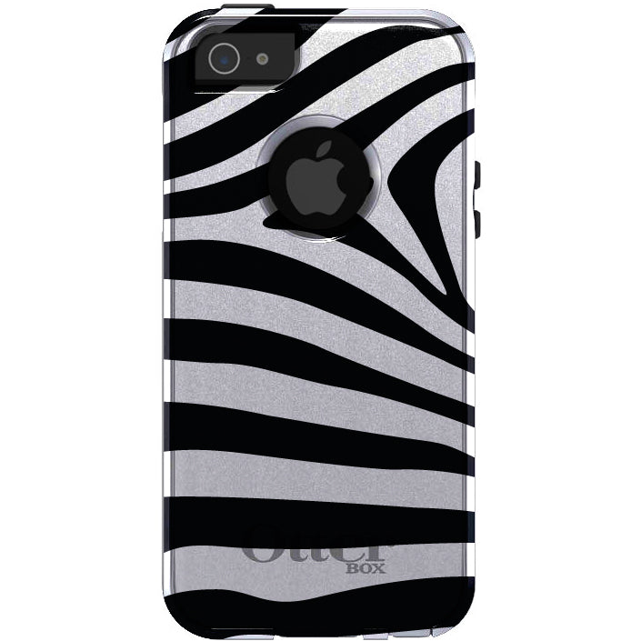 Black White Zebra Skin Stripes OtterBox Commuter Case for iPhone & Galaxy, view 5