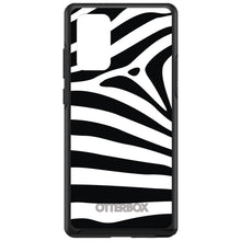 DistinctInk™ OtterBox Symmetry Series Case for Apple iPhone / Samsung Galaxy / Google Pixel - Black White Zebra Skin Stripes