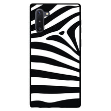 DistinctInk® Hard Plastic Snap-On Case for Apple iPhone or Samsung Galaxy - Black White Zebra Skin Stripes