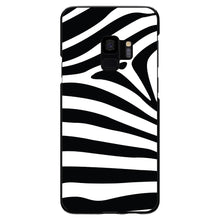 DistinctInk® Hard Plastic Snap-On Case for Apple iPhone or Samsung Galaxy - Black White Zebra Skin Stripes