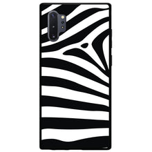 DistinctInk® Hard Plastic Snap-On Case for Apple iPhone or Samsung Galaxy - Black White Zebra Skin Stripes