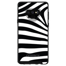 DistinctInk™ OtterBox Symmetry Series Case for Apple iPhone / Samsung Galaxy / Google Pixel - Black White Zebra Skin Stripes