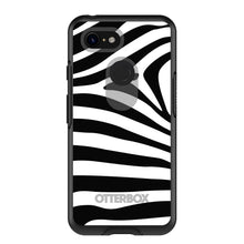 DistinctInk™ OtterBox Symmetry Series Case for Apple iPhone / Samsung Galaxy / Google Pixel - Black White Zebra Skin Stripes