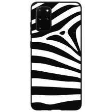 DistinctInk® Hard Plastic Snap-On Case for Apple iPhone or Samsung Galaxy - Black White Zebra Skin Stripes