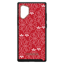 DistinctInk™ OtterBox Symmetry Series Case for Apple iPhone / Samsung Galaxy / Google Pixel - Dark Red White Floral