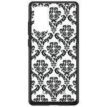 DistinctInk™ OtterBox Symmetry Series Case for Apple iPhone / Samsung Galaxy / Google Pixel - White Black Damask Pattern