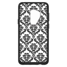 DistinctInk™ OtterBox Symmetry Series Case for Apple iPhone / Samsung Galaxy / Google Pixel - White Black Damask Pattern