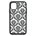 White Black Damask Pattern OtterBox Symmetry Case for iPhone & Galaxy