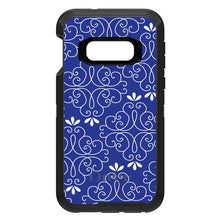 DistinctInk™ OtterBox Defender Series Case for Apple iPhone / Samsung Galaxy / Google Pixel - Dark Blue White Floral