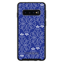 DistinctInk™ OtterBox Symmetry Series Case for Apple iPhone / Samsung Galaxy / Google Pixel - Dark Blue White Floral