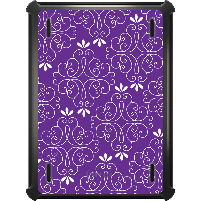 DistinctInk™ OtterBox Defender Series Case for Apple iPad / iPad Pro / iPad Air / iPad Mini - Purple White Floral