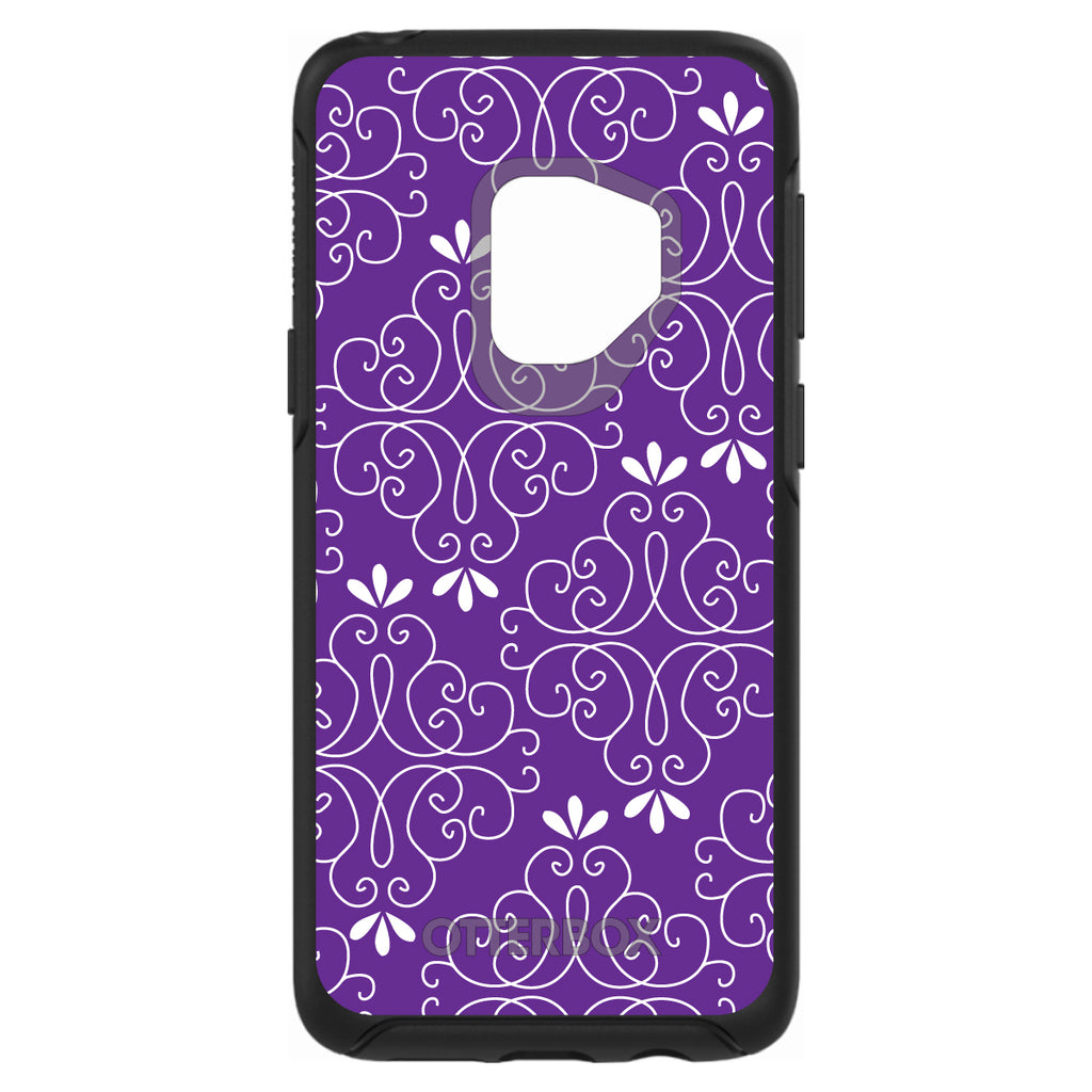Purple White Floral OtterBox Symmetry Case for iPhone & Galaxy, view 8
