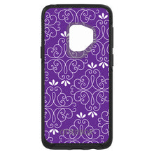 DistinctInk™ OtterBox Symmetry Series Case for Apple iPhone / Samsung Galaxy / Google Pixel - Purple White Floral