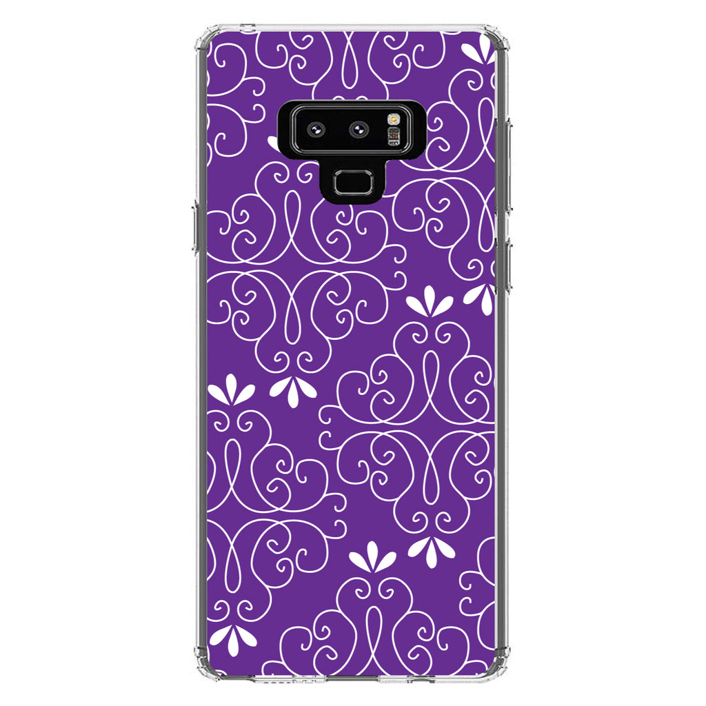 Purple White Floral Clear Shockproof iPhone Case, view 11