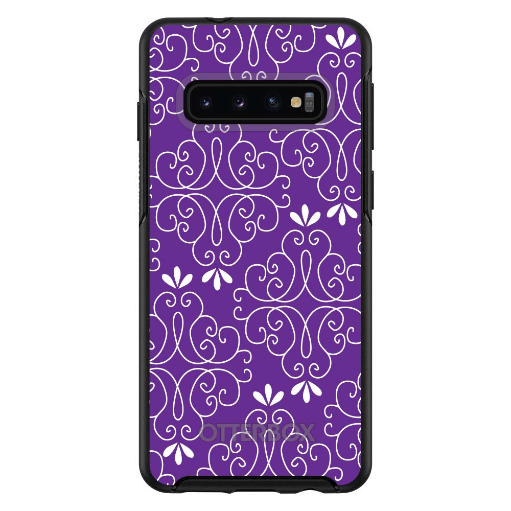 Purple White Floral OtterBox Symmetry Case for iPhone & Galaxy, view 6