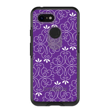 DistinctInk™ OtterBox Symmetry Series Case for Apple iPhone / Samsung Galaxy / Google Pixel - Purple White Floral
