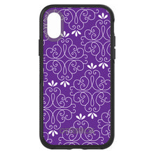 DistinctInk™ OtterBox Symmetry Series Case for Apple iPhone / Samsung Galaxy / Google Pixel - Purple White Floral