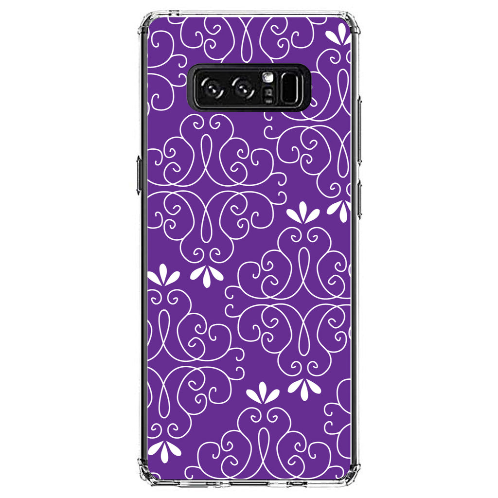 Purple White Floral Clear Shockproof iPhone Case, view 12