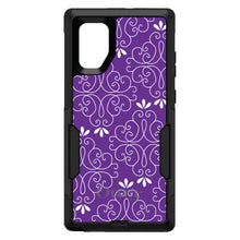 DistinctInk™ OtterBox Commuter Series Case for Apple iPhone or Samsung Galaxy - Purple White Floral