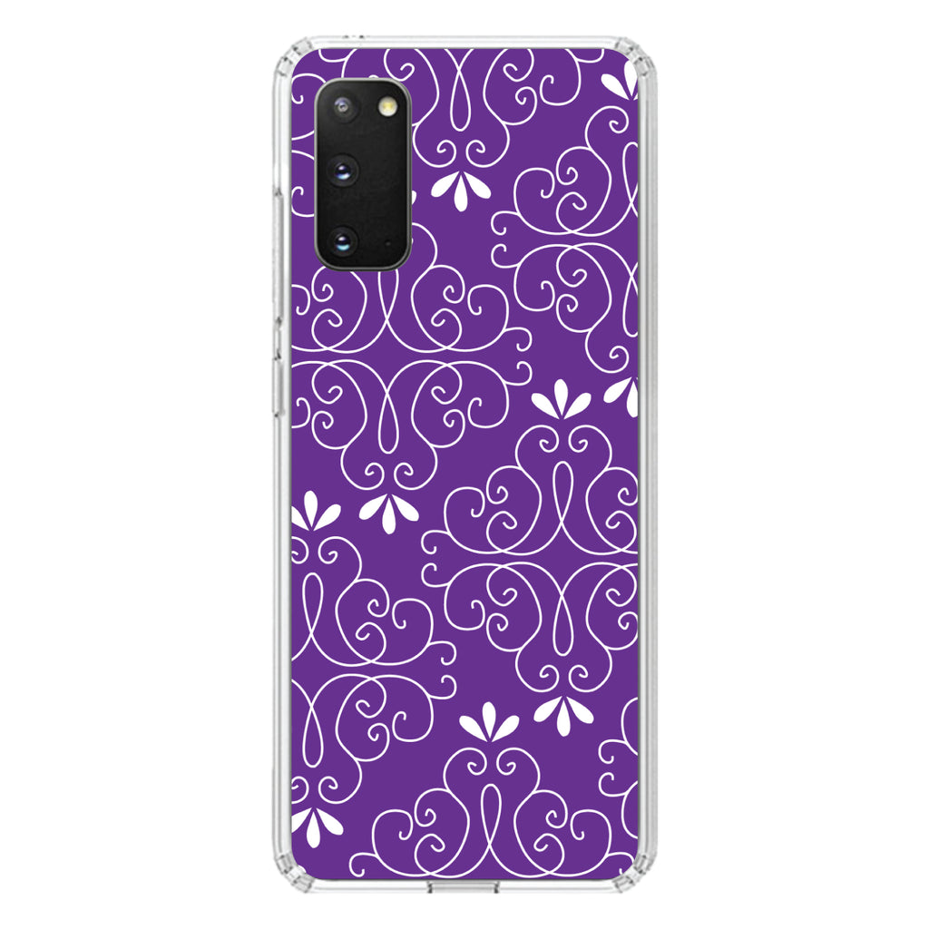 Purple White Floral Clear Shockproof iPhone Case, view 13