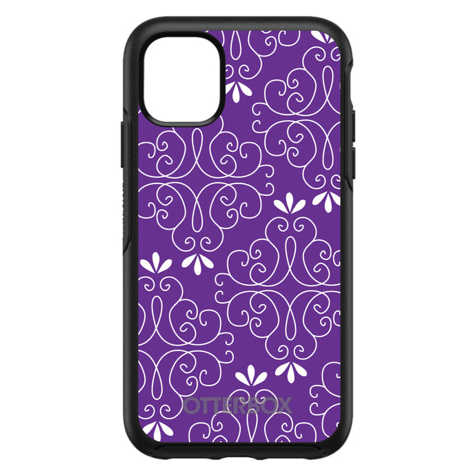 DistinctInk™ OtterBox Symmetry Series Case for Apple iPhone / Samsung Galaxy / Google Pixel - Purple White Floral