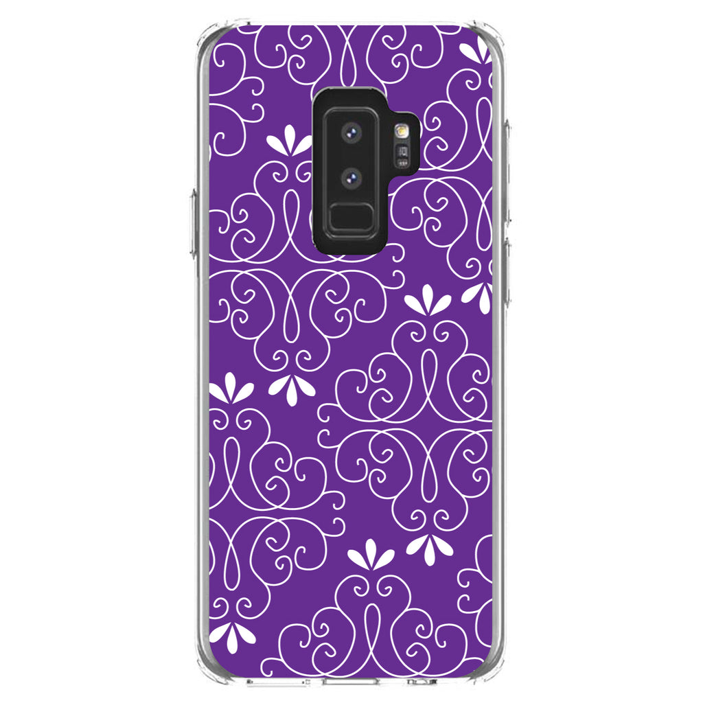 Purple White Floral Clear Shockproof iPhone Case, view 20