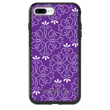 DistinctInk™ OtterBox Symmetry Series Case for Apple iPhone / Samsung Galaxy / Google Pixel - Purple White Floral