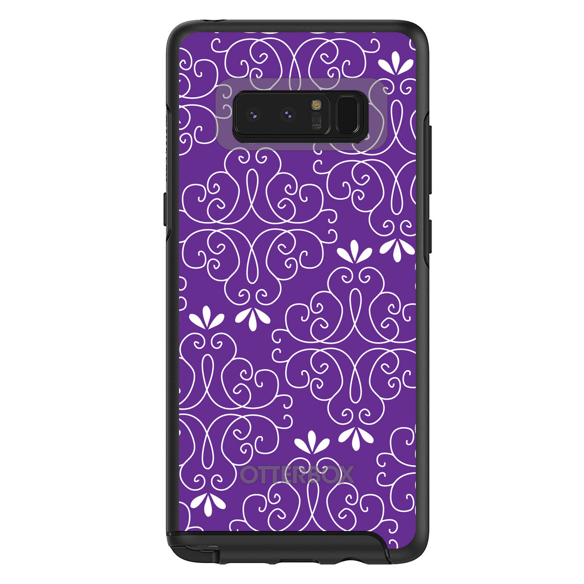 Purple White Floral OtterBox Symmetry Case for iPhone & Galaxy, view 14