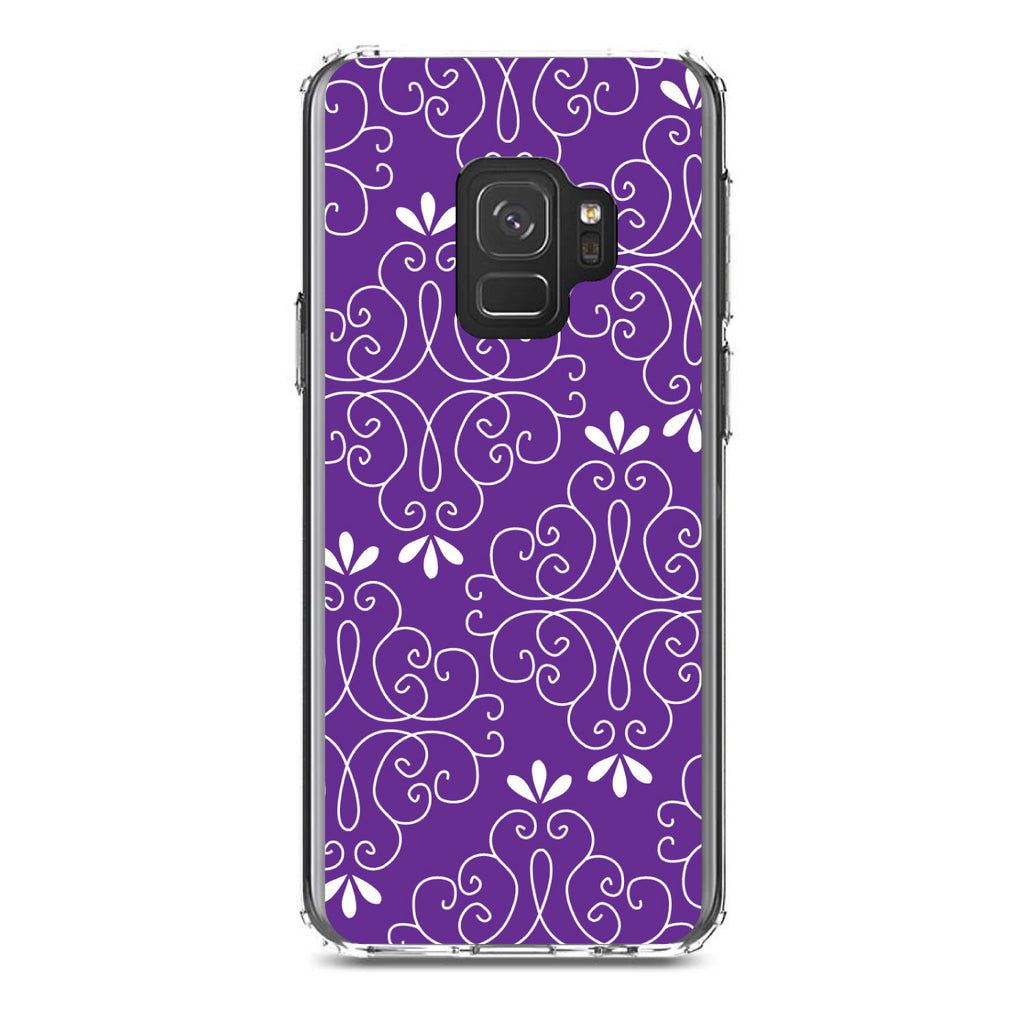 Purple White Floral Clear Shockproof iPhone Case, view 19