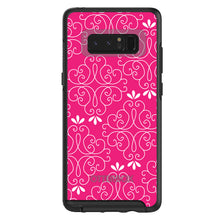 DistinctInk™ OtterBox Symmetry Series Case for Apple iPhone / Samsung Galaxy / Google Pixel - Neon Pink White Floral