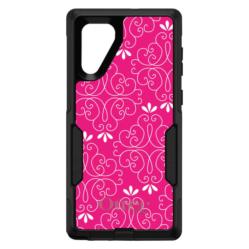 Neon Pink White Floral OtterBox Commuter Case for iPhone & Galaxy, view 13